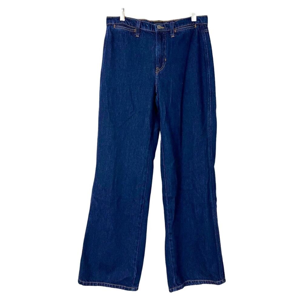 Banana Republic Jeans Women's High-Rise Wide Leg Indigo Stretch Size 27